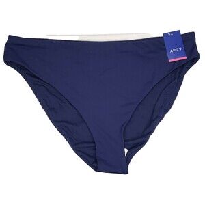 Apt. 9 High Rise Swim Bottom  High Leg Blue Size XX-Large 20 NWT